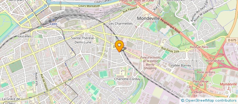 localisation de l'entreprise MONSIEUR ERIC RICHARD  MONDEVILLE