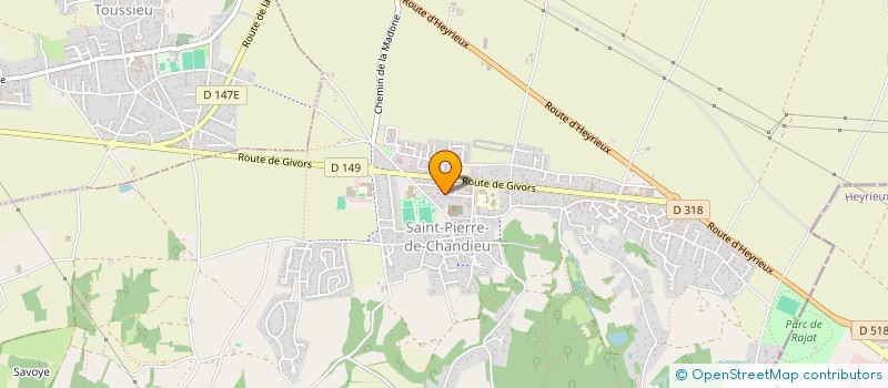 localisation de l'entreprise MONSIEUR ERIC RIEU  SAINT-PIERRE-DE-CHANDIEU