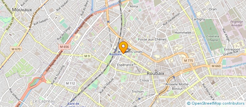 localisation de l'entreprise MONSIEUR ERIC RIGOLLAUD à ROUBAIX