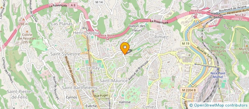 localisation de l'entreprise MONSIEUR ERIC RIOLFO à NICE