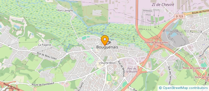 localisation de l'entreprise MONSIEUR ERIC RIOLLAND à BOUGUENAIS