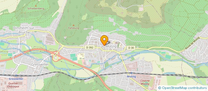 localisation de l'entreprise MONSIEUR ERIC RITTER  MUTZIG