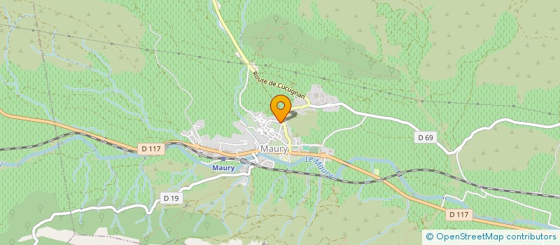 localisation de l'entreprise MONSIEUR ERIC RIVAUD  MAURY