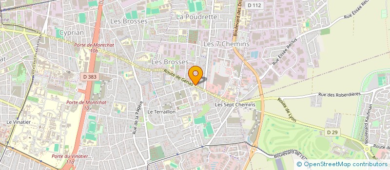 localisation de l'entreprise MONSIEUR ERIC RIVAUX  VAULX-EN-VELIN