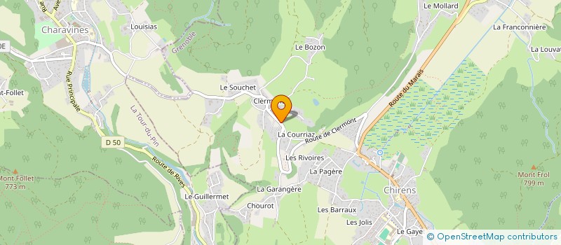 localisation de l'entreprise MONSIEUR ERIC RIVIERE  CHIRENS