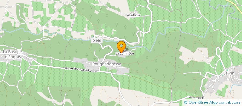 localisation de l'entreprise MONSIEUR ERIC RIVIERE  POUGNADORESSE