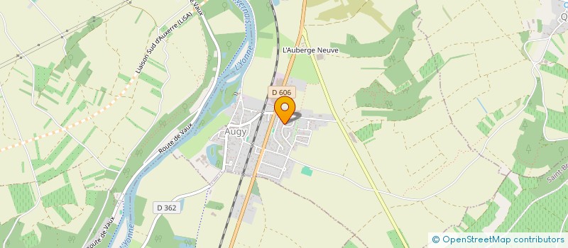 localisation de l'entreprise MONSIEUR ERIC ROBADAY  AUGY