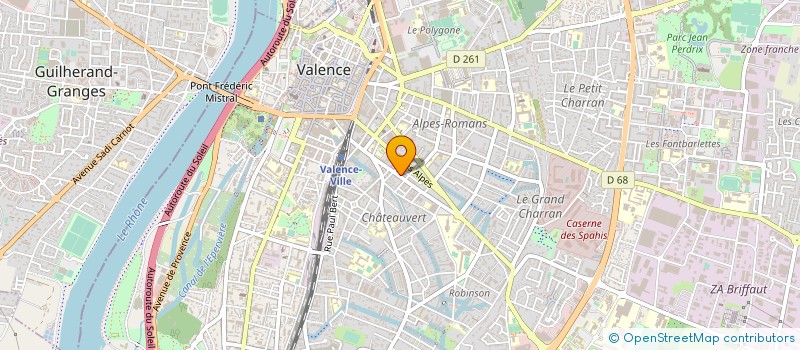 localisation de l'entreprise MONSIEUR ERIC ROBERT à VALENCE