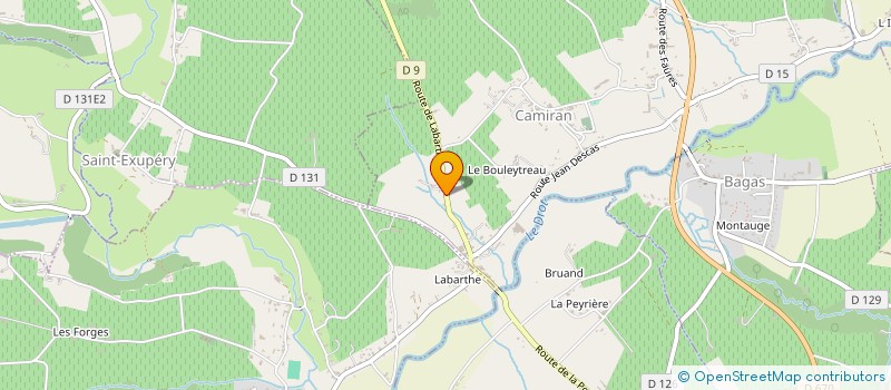 localisation de l'entreprise MONSIEUR ERIC ROBERTEAU  BOURDELLES