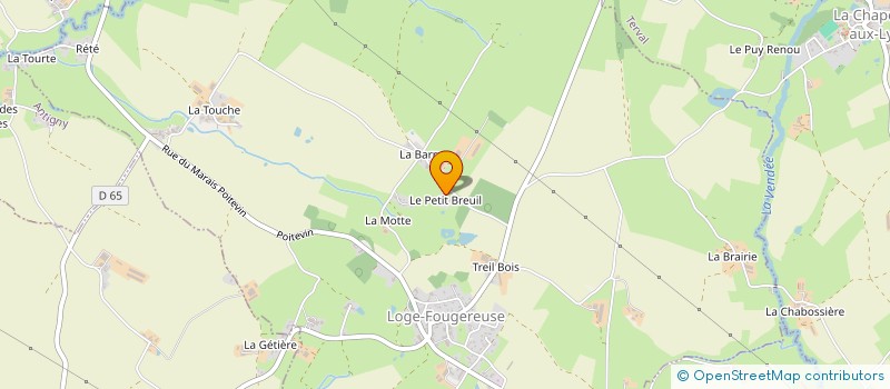 localisation de l'entreprise MONSIEUR ERIC ROCHER  LOGE-FOUGEREUSE