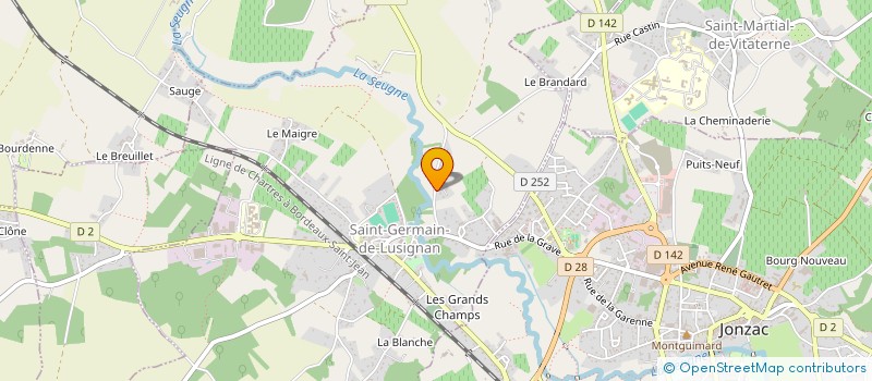 localisation de l'entreprise MONSIEUR ERIC ROCHETEAU  SAINT-GERMAIN-DE-LUSIGNAN