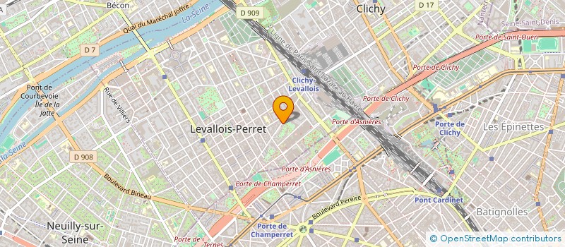 localisation de l'entreprise MONSIEUR ERIC RODRIGUES à LEVALLOIS-PERRET