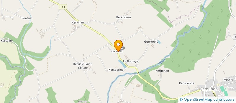 localisation de l'entreprise MONSIEUR ERIC RODRIGUEZ  PLUMELIAU-BIEUZY