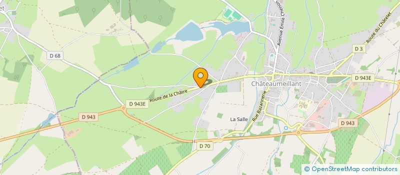 localisation de l'entreprise MONSIEUR ERIC ROGER  CHATEAUMEILLANT