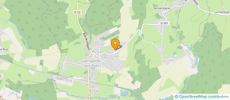 localisation de l'entreprise MONSIEUR ERIC ROHART  LACHAPELLE-AUX-POTS