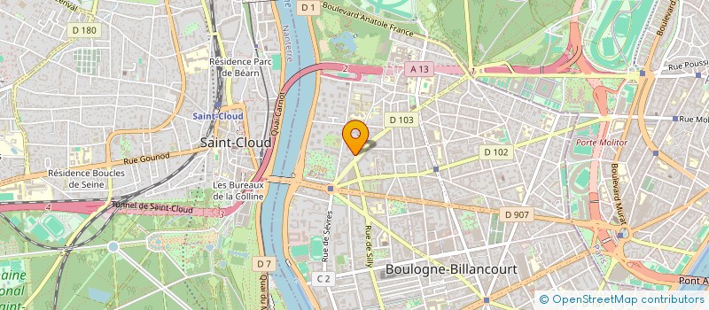 localisation de l'entreprise MONSIEUR ERIC ROLAND ANDRE POINDRON à BOULOGNE-BILLANCOURT