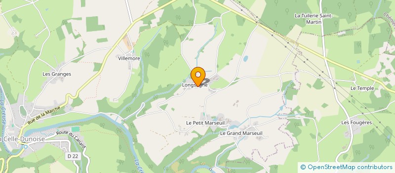 localisation de l'entreprise MONSIEUR ERIC ROLINAT à LA CELLE-DUNOISE