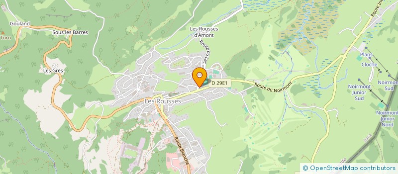 localisation de l'entreprise MONSIEUR ERIC ROSSELET-JORDAN  LES ROUSSES