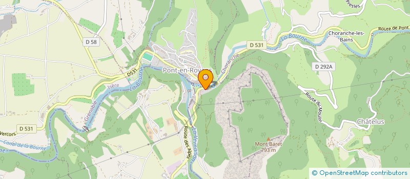 localisation de l'entreprise MONSIEUR ERIC ROUCHON  PONT-EN-ROYANS