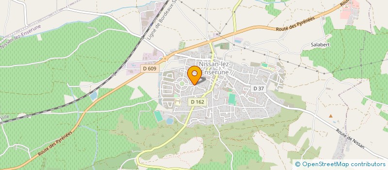 localisation de l'entreprise MONSIEUR ERIC ROUME  NISSAN-LEZ-ENSERUNE