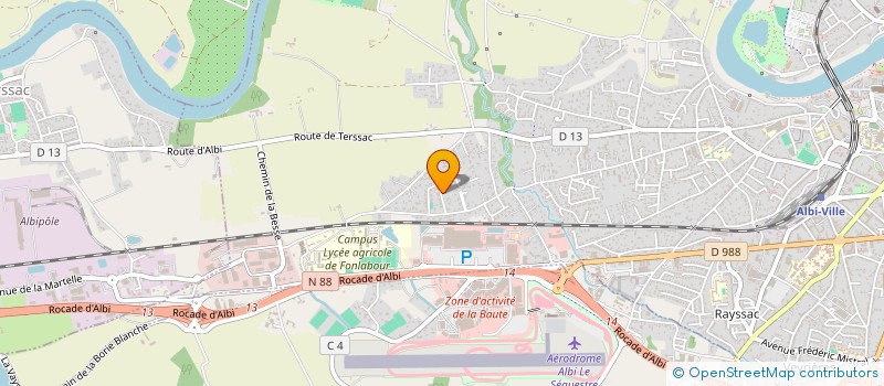 localisation de l'entreprise MONSIEUR ERIC ROUQUETTE à ALBI