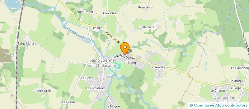 localisation de l'entreprise MONSIEUR ERIC ROUS  SAINT-ETIENNE-SUR-CHALARONNE