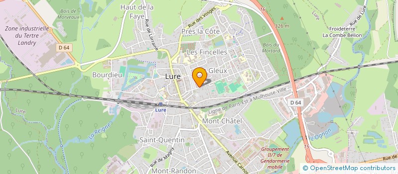 localisation de l'entreprise MONSIEUR ERIC ROUSSEAU à LURE