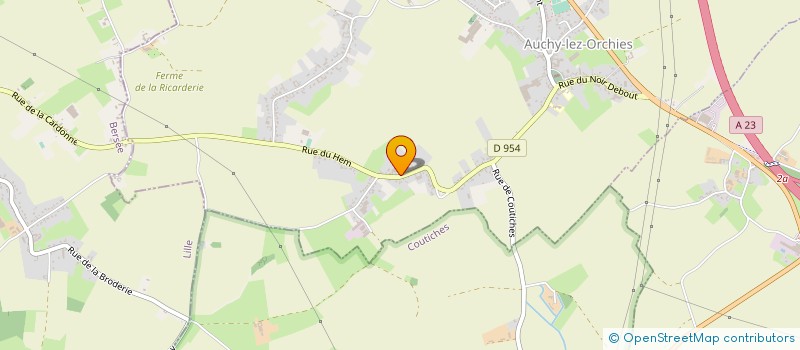 localisation de l'entreprise MONSIEUR ERIC ROUSSEAU  AUCHY-LEZ-ORCHIES