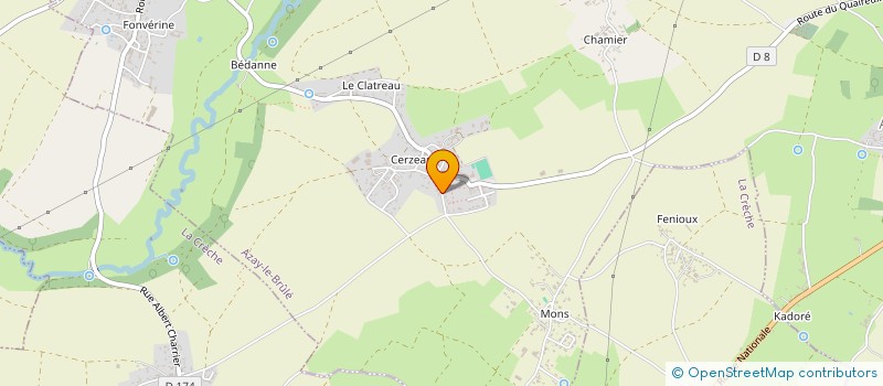 localisation de l'entreprise MONSIEUR ERIC ROUSSEAU  AZAY-LE-BRULE