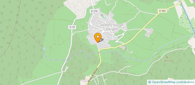 localisation de l'entreprise MONSIEUR ERIC ROUX  SEILLONS SOURCE D'ARGENS