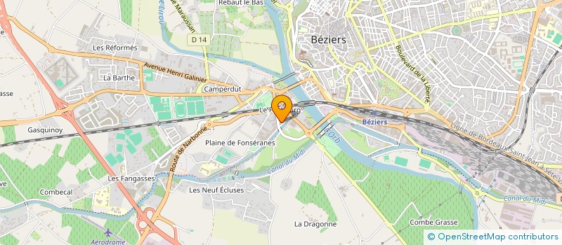 localisation de l'entreprise MONSIEUR ERIC ROZA à BEZIERS