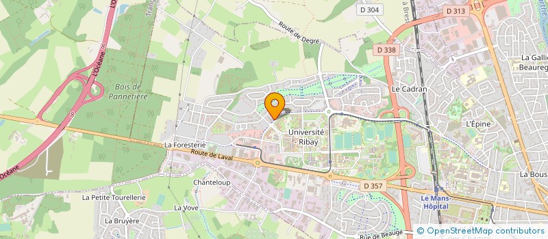 localisation de l'entreprise MONSIEUR ERIC RUEL  LE MANS