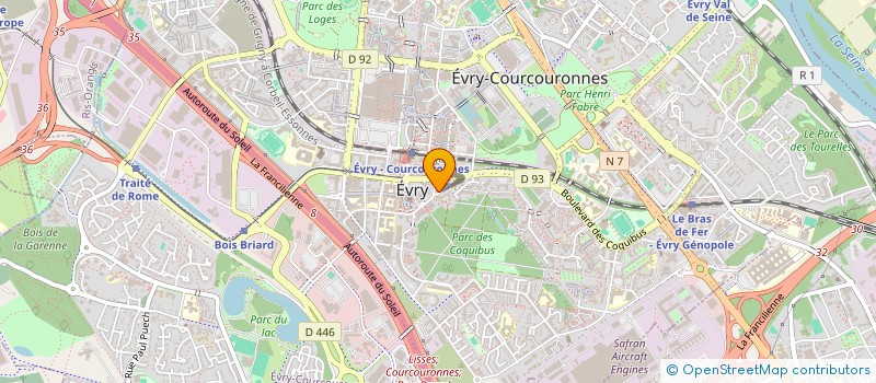 localisation de l'entreprise MONSIEUR ERIC RUF à EVRY-COURCOURONNES