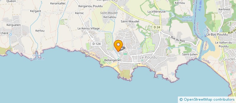 localisation de l'entreprise MONSIEUR ERIC RUFF  CLOHARS-CARNOET