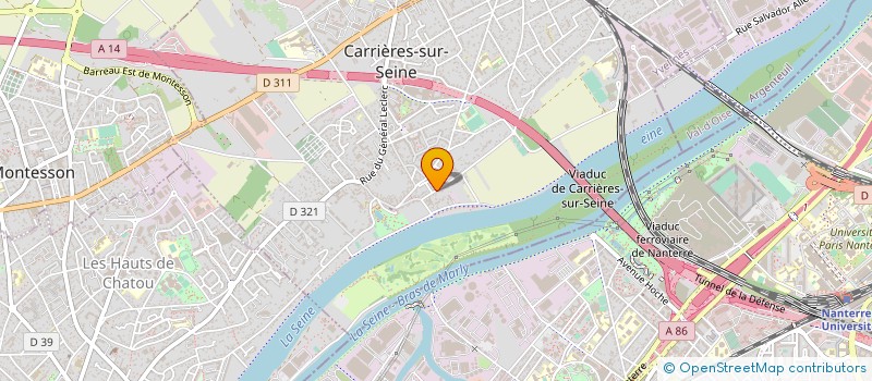 localisation de l'entreprise MONSIEUR ERIC RUSSO  CARRIERES-SUR-SEINE