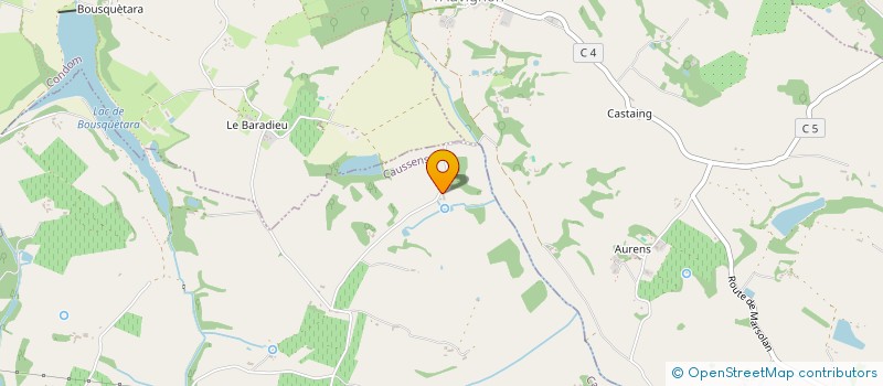 localisation de l'entreprise MONSIEUR ERIC SABRE  CAUSSENS