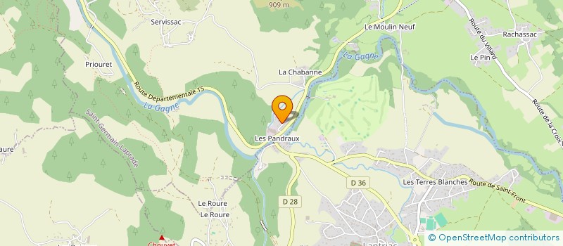 localisation de l'entreprise MONSIEUR ERIC SAGNARD  LE MONTEIL