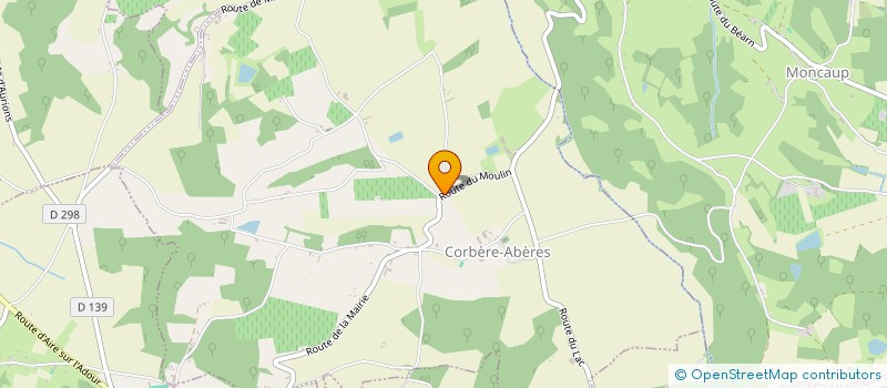 localisation de l'entreprise MONSIEUR ERIC SAIGNES à CORBERE-ABERES