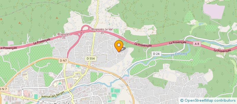 localisation de l'entreprise MONSIEUR ERIC SAILLET  BRIGNOLES