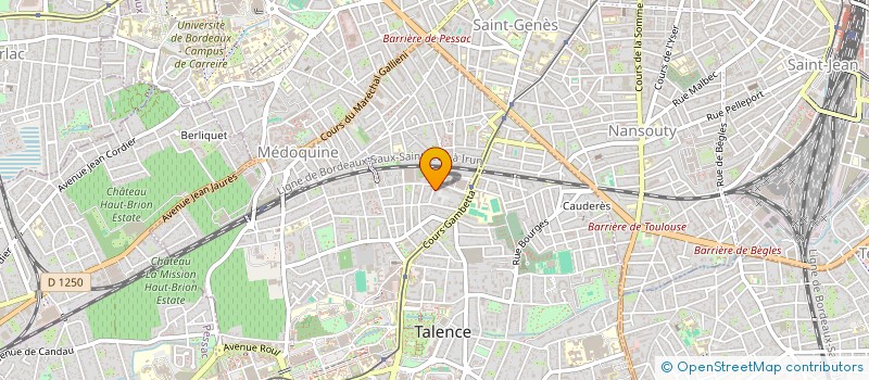 localisation de l'entreprise MONSIEUR ERIC SAINTORENS  TALENCE