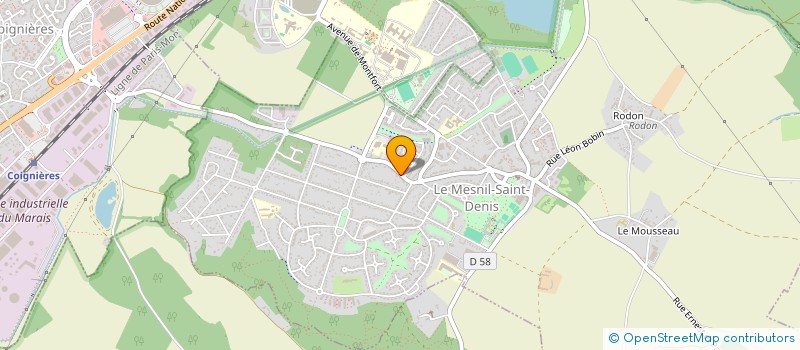 localisation de l'entreprise MONSIEUR ERIC SALEM  LE MESNIL-SAINT-DENIS