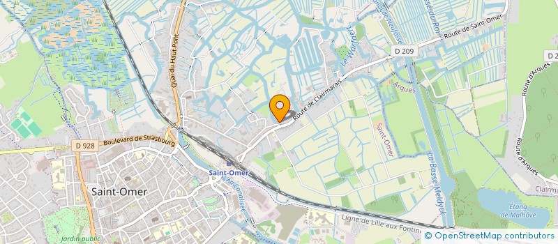 localisation de l'entreprise MONSIEUR ERIC SALOME  SAINT-OMER