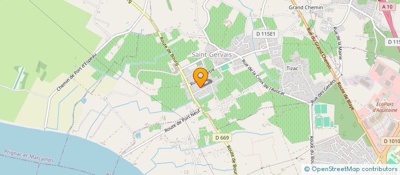 localisation de l'entreprise MONSIEUR ERIC SALOY  SAINT-GERVAIS