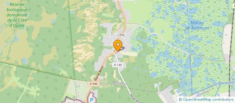 localisation de l'entreprise MONSIEUR ERIC SANCHEZ  MERLIMONT