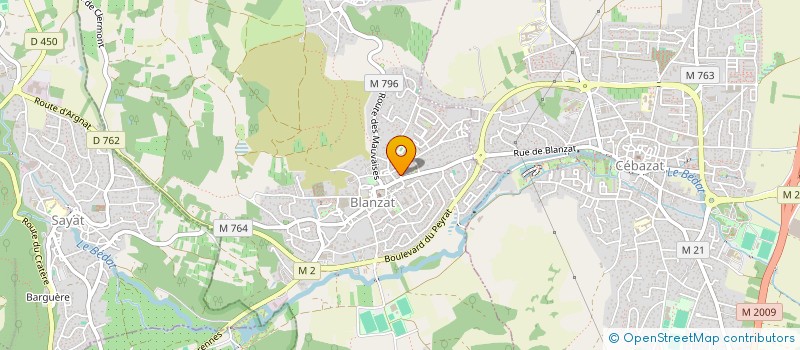 localisation de l'entreprise MONSIEUR ERIC SANITAS  BLANZAT