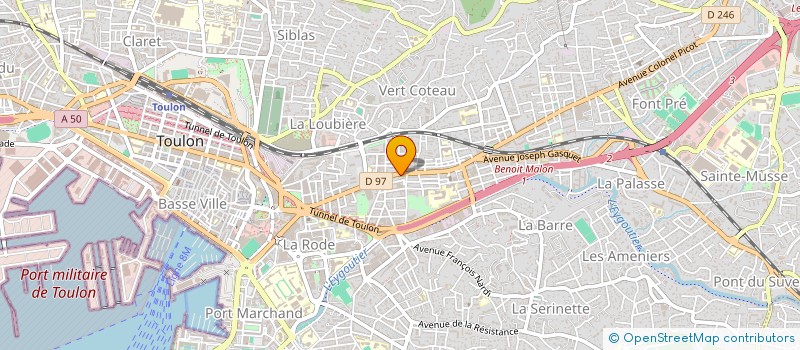 localisation de l'entreprise MONSIEUR ERIC SANTONI  TOULON