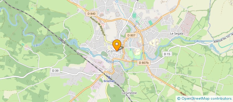 localisation de l'entreprise MONSIEUR ERIC SARZANA  GRAMAT