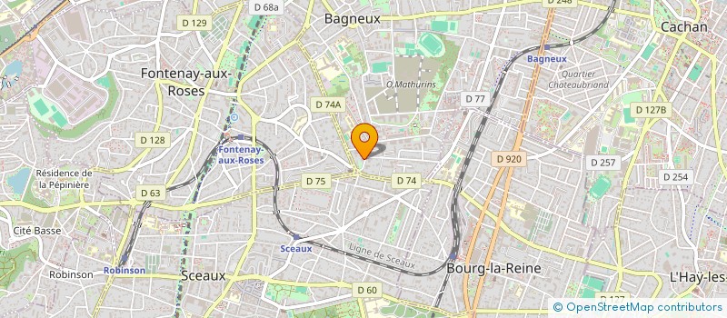 localisation de l'entreprise MONSIEUR ERIC SAUVAGE à BAGNEUX