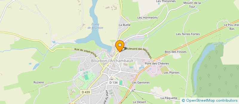 localisation de l'entreprise MONSIEUR ERIC SAUVANNET à BOURBON-L'ARCHAMBAULT
