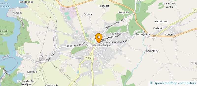 localisation de l'entreprise MONSIEUR ERIC SAVEAN à GUERLEDAN